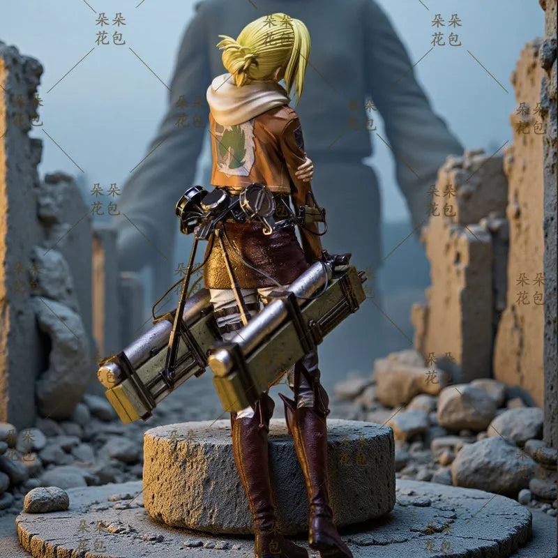 Attack On Titan:28cm  Figures Annie Leonhart Figures Pvc Statue Collection Model Room Decoration Birthday Gift Toys
