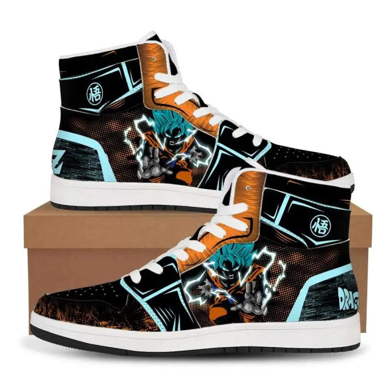 Dragon Ball Z: Super Anime Son Goku Sneakers Cartoon Printing Comfortable Flat Shoes Casual Shoes Basketball Shoes Birthday Gift