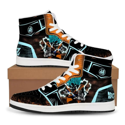 Dragon Ball Z: Super Anime Son Goku Sneakers Cartoon Printing Comfortable Flat Shoes Casual Shoes Basketball Shoes Birthday Gift