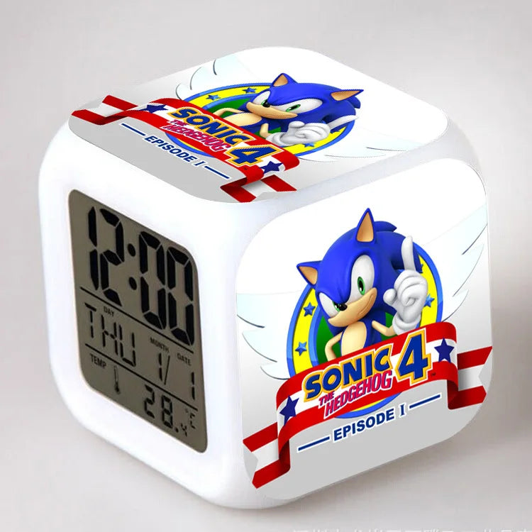 Sonic the Hedgehog: Alarm Clock Creative 8x8x8cm LED Cube with Light Display Time Week Month
