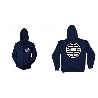 Dragon Ball: Men's and Women's Zipper Coat Hoodie Sweater  Animation Spring and Autumn New Warm Long-sleeved Top