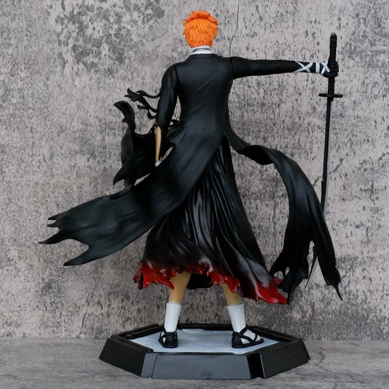 Bleach 35cm Ichigo Kurosaki Ichigo Figure Gk Action Figurine Pvc Statue Model