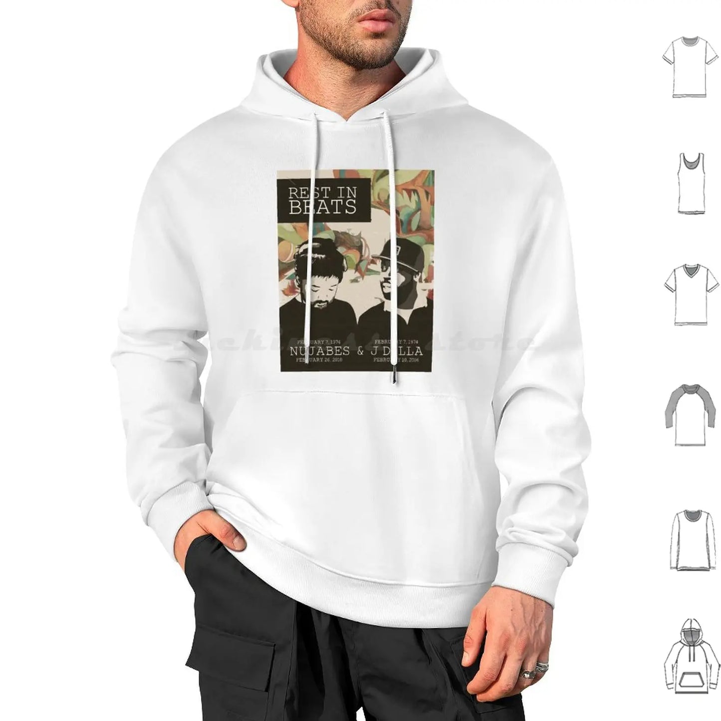 Samuari Champloo: Nujabes And J Dilla Hoodies Long Sleeve Nujabes Hip Hop Rap Japanese J Dilla Fat Jon Album Soundtrack Champloo Chill