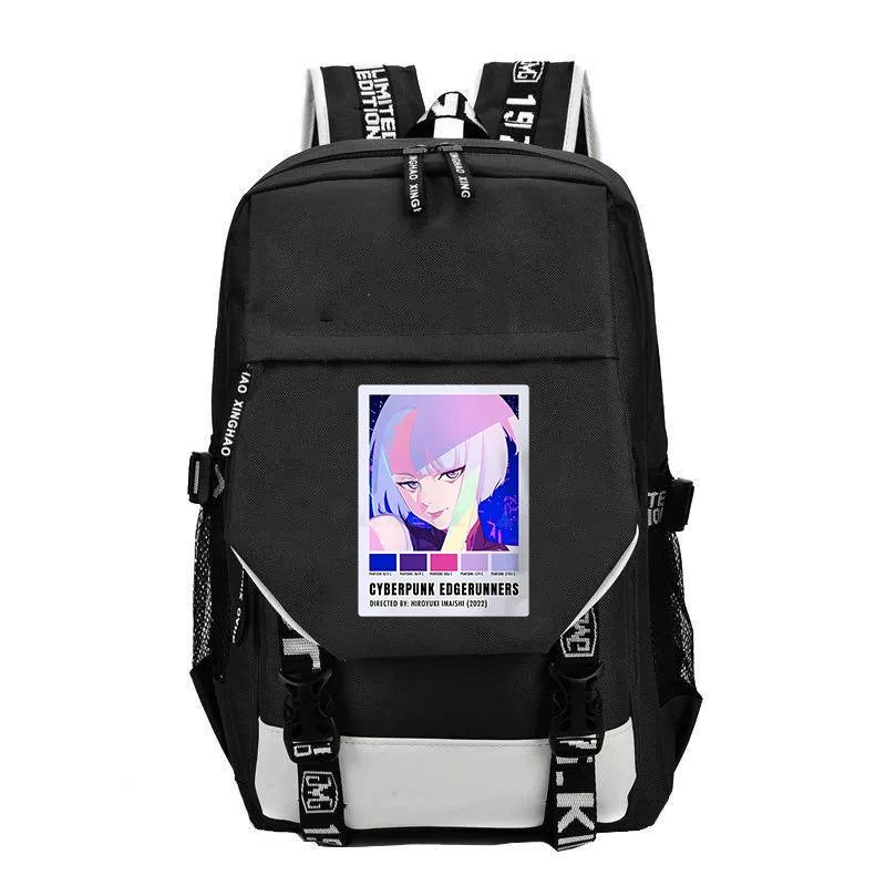 Kaiju No 8: Cartoon Print Backpack Teenage Street Cool Zipper Schoolbag School Supplies Student Gifts