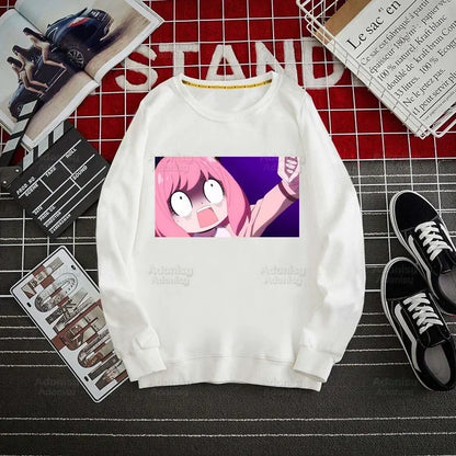Spy Family Hoodie: Spy X Family Yor Forger Sweatshirts Loid Forger Bond Pullover Harajuku Anya Smug Casual Clothes