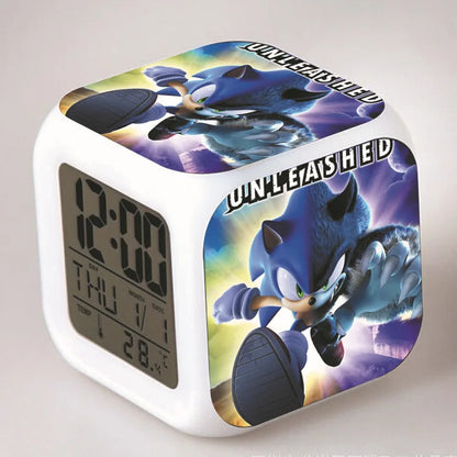 Sonic the Hedgehog: Alarm Clock Creative 8x8x8cm LED Cube with Light Display Time Week Month