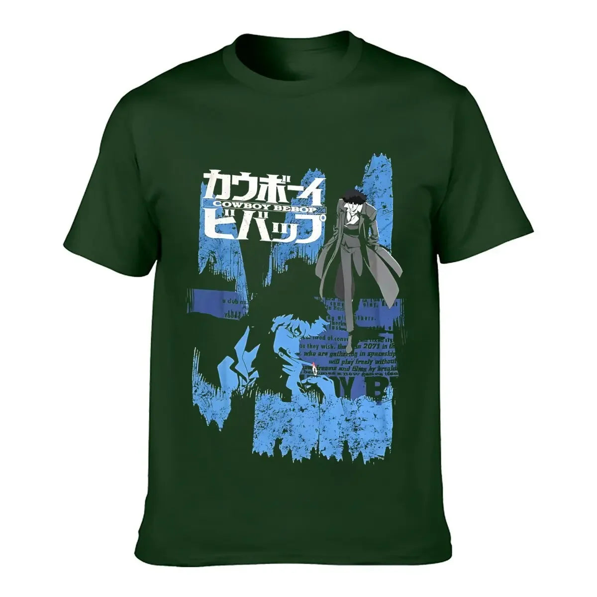 Cowboy Bebop : New Fashion Top Tees Spike Anime Opening Credits Officially Printed heavyweight Sweatshirt Licensed Adult T-Shirt
