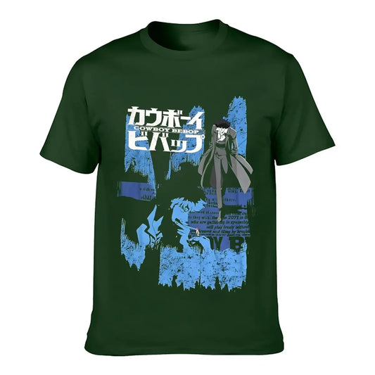 Cowboy Bebop : New Fashion Top Tees Spike Anime Opening Credits Officially Printed heavyweight Sweatshirt Licensed Adult T-Shirt