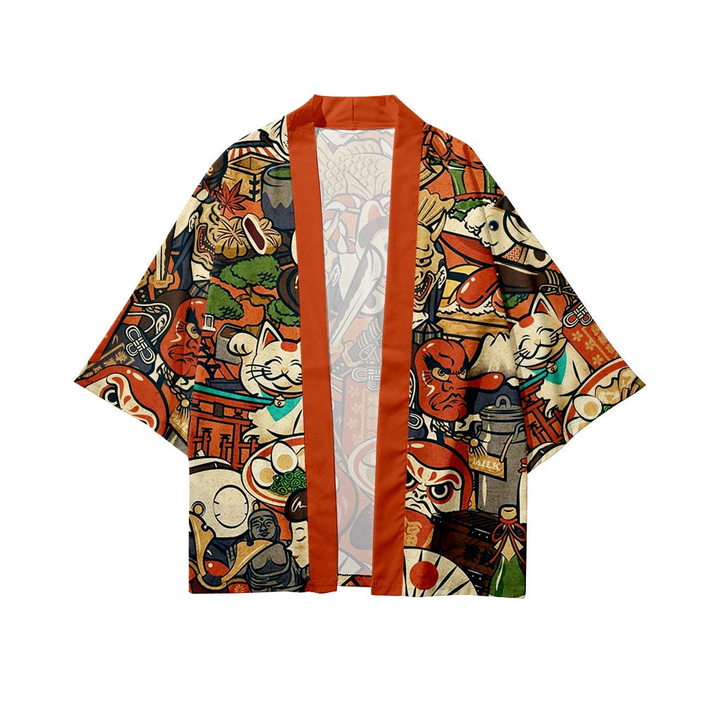 I.L.F.A.: Japanese Streetwear Harajuku Beach Yukata Top