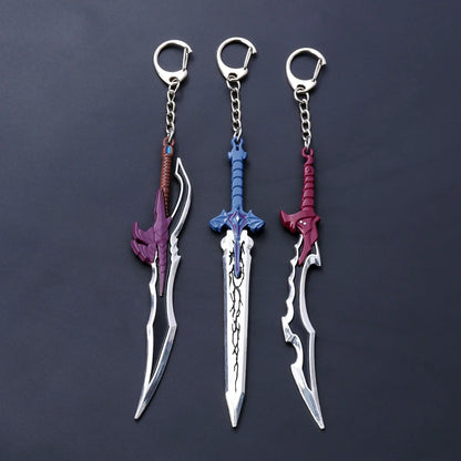 Solo Leveling: Personalized Keychain Pendant Sung Jin woo Yoo Jin ho Short Blade weapon Cosplay Props Fans Gift Jewelry