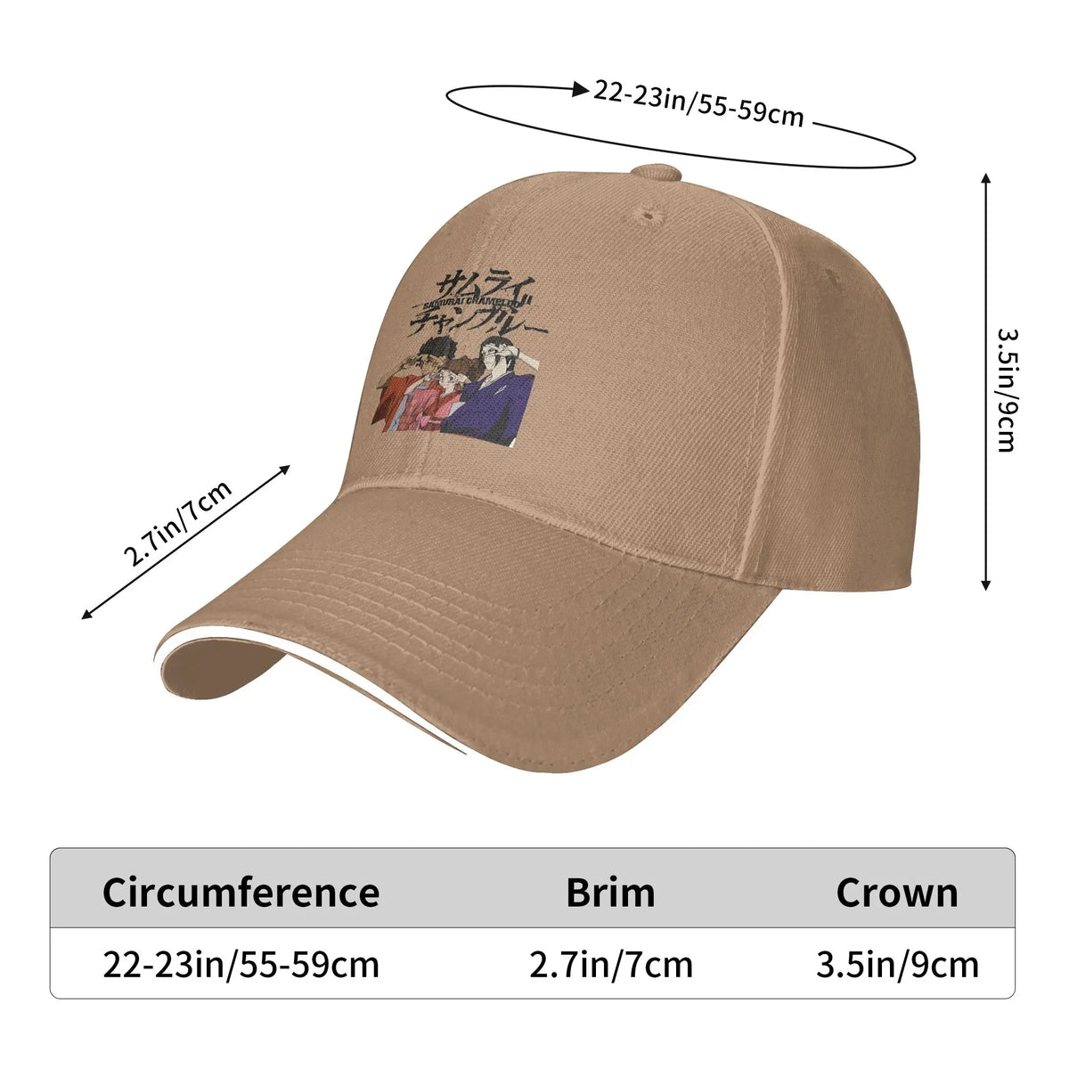 Samurai Champloo: Casual Baseball Cap Main Characters Trucker Hat For Female Male Dropshipping Street Style Baseball Caps