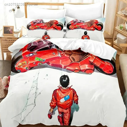 Akira: Bedding Set Double Twin King Duvet Cover Comforter Pillowcase Boys Girls Adults Bedroom