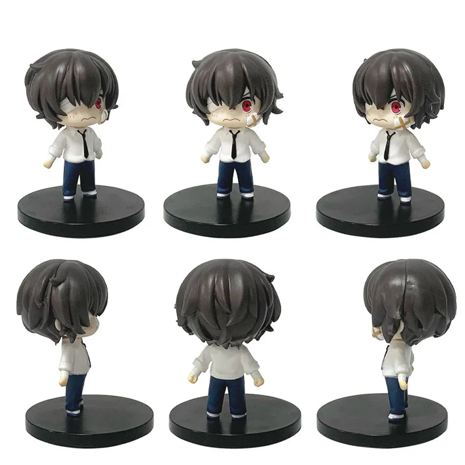 Bungo Stray Dogs:  7-22cm Dazai Osamu Noodles Press Figure Japanese Cartoon Figurines Collection Cute Toys