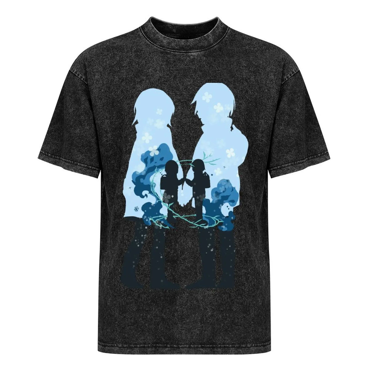 Erased: Characters Silhouette - Satoru Fujinuma x Kayo Hinazuki - Animangapoi Fanart T-Shirt