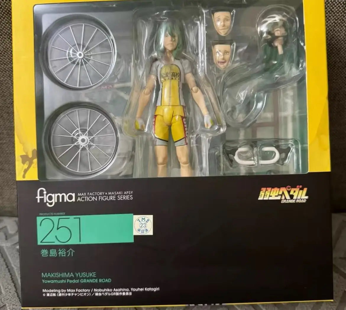 Yowamushi Pedal: Figma#251 GRANDE ROAD Yusuke Makishima 15.5cm PVC Anime Figure Toy Gift Ornament
