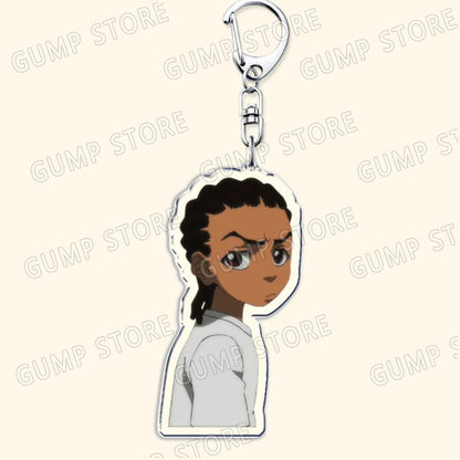 The Boondocks: Keychains for Accessories Bag Huey Riley Scarface Freeman Keyrings Jewelry Fans Gifts