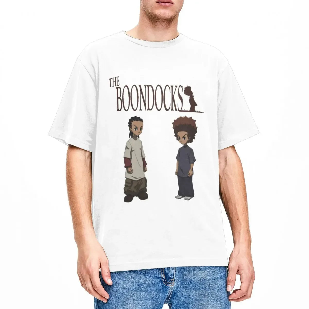 The Boondocks: Riley Huey Freeman T Shirt Stuff 100% Cotton Clothes Vintage Short Sleeve Tee Graphic Printing T-Shirt