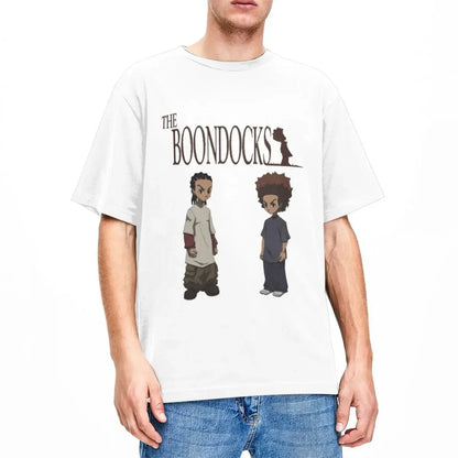The Boondocks: Riley Huey Freeman T Shirt Stuff 100% Cotton Clothes Vintage Short Sleeve Tee Graphic Printing T-Shirt