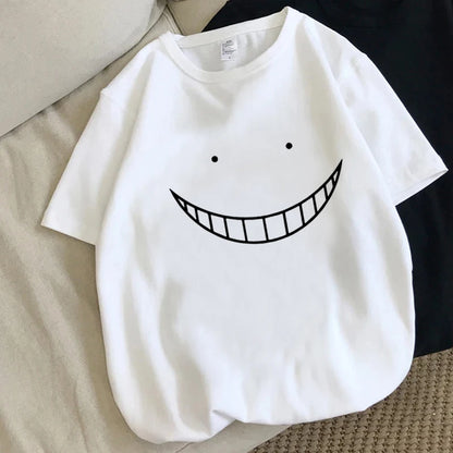 Assassination Classroom: Tshirt Clothes Women Couple  White T Shirt Casual Harajuku Kawaii Summer Top Tshirt White T Shirt