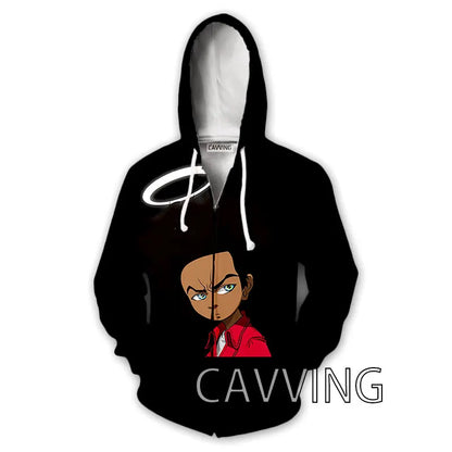 The Boondocks: New Fashion 3D Print   Zipper Hoodies Zip Up Hooded Sweatshirts Harajuku Hoodie Hip Hop Sweatshirts  H01