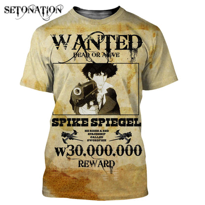 Cowboy Bebop: t shirt men women 3D print t-shirts Harajuku style tshirt streetwear summer tops