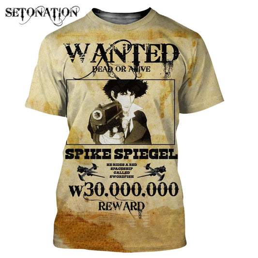 Cowboy Bebop: t shirt men women 3D print t-shirts Harajuku style tshirt streetwear summer tops