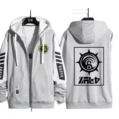 Gachiakuta:  Zip Up Hoodie Rude Riyo Costume Casual Harajuku Long Sleeves Men Women Zipper Hoodies Sweatshirt Outerwear Coat