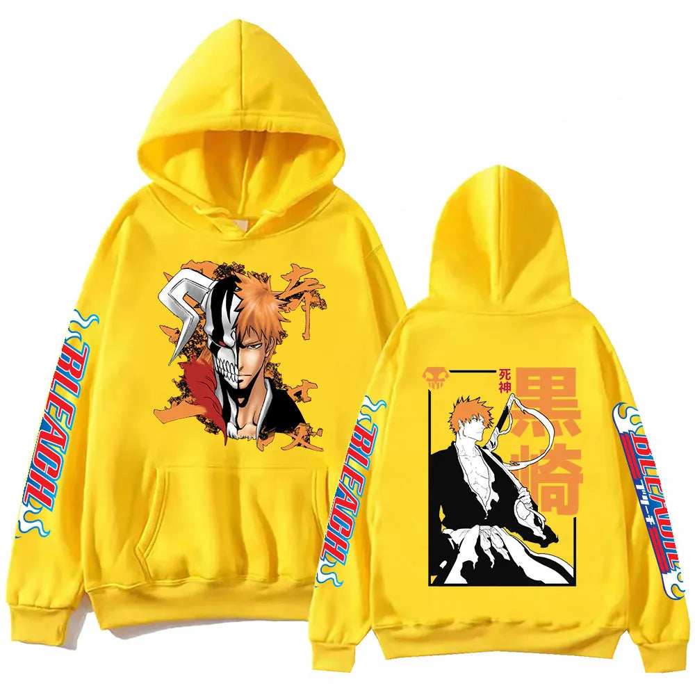 Bleach: Kurosaki Hoodie Harajuku Hip Hop Pullover Tops Fans Gift
