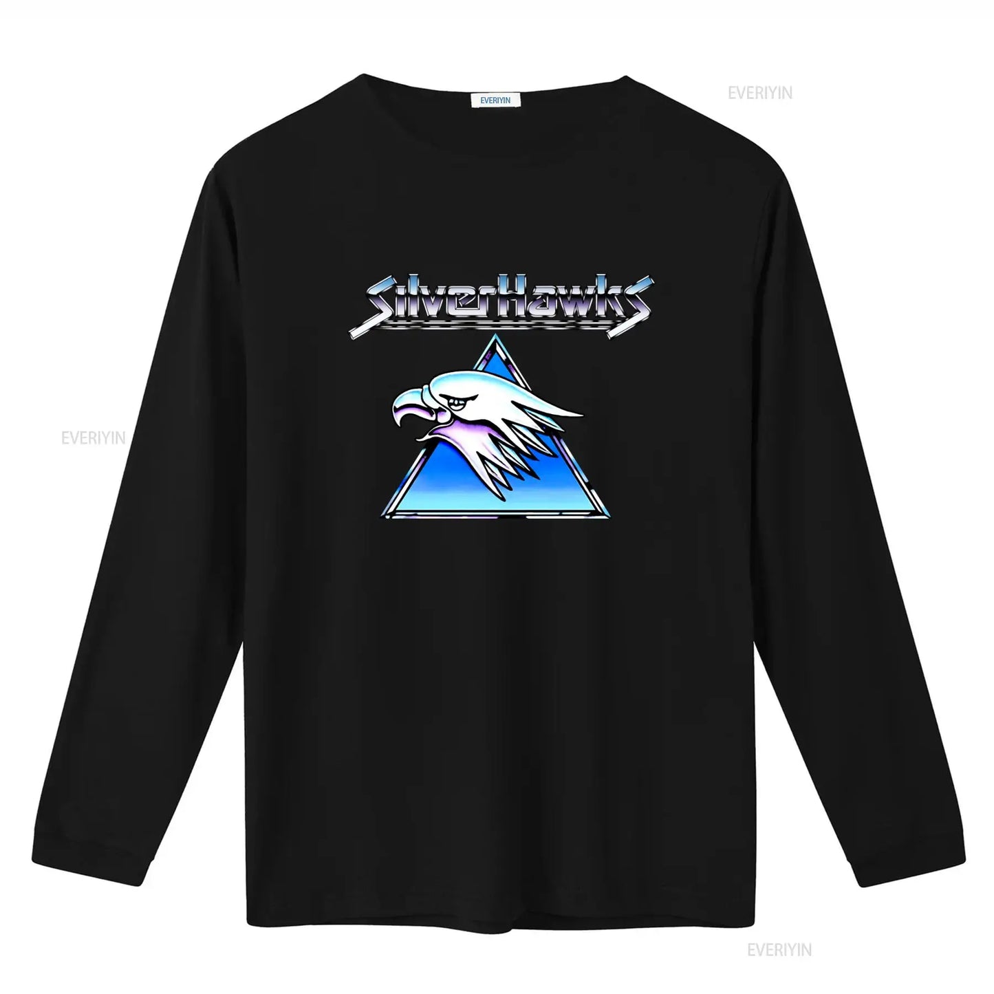 Silverhawks: Logo T Shirt Retro Design High Quality Print Comfortable Fabric vintage Washed Top For Everyday Wear streetwear