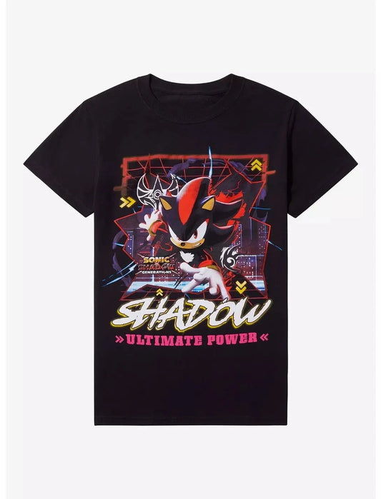 Sonic the Hedgehog: Sonic X Shadow Generation Pattern Printed T-shirt Fashionable Casual Wear for Men and Women T-shirt