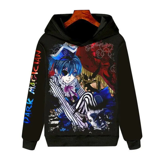 Black Butler: Long Sleeve Hoodie 3D Clothing Unisex Warmth Youth Fashion Sports Cartoon Anime Design Not Deformable