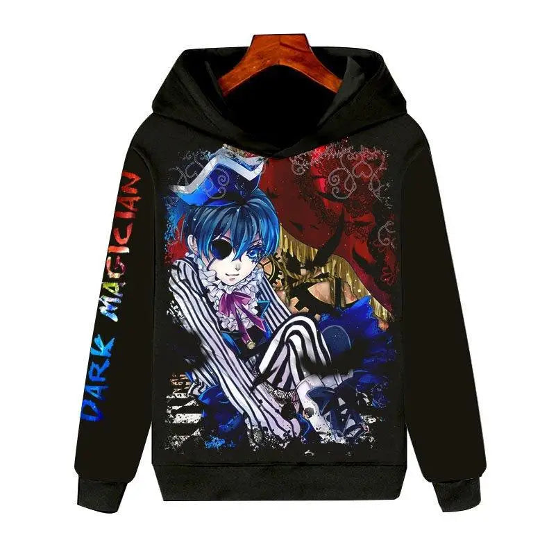 Black Butler: Long Sleeve Hoodie 3D Clothing Unisex Warmth Youth Fashion Sports Cartoon Anime Design Not Deformable