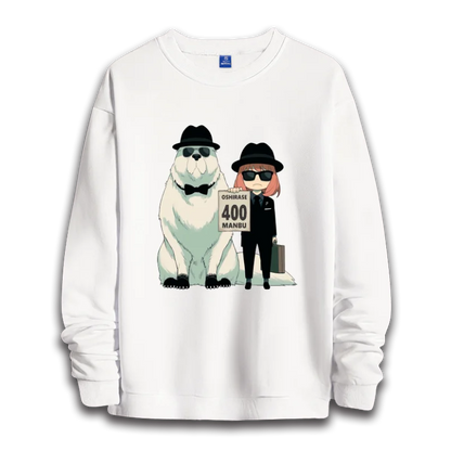 Spy x Family: anime sweatshirts  women's round neck top couple round neck hoodie couple loose casual fashion