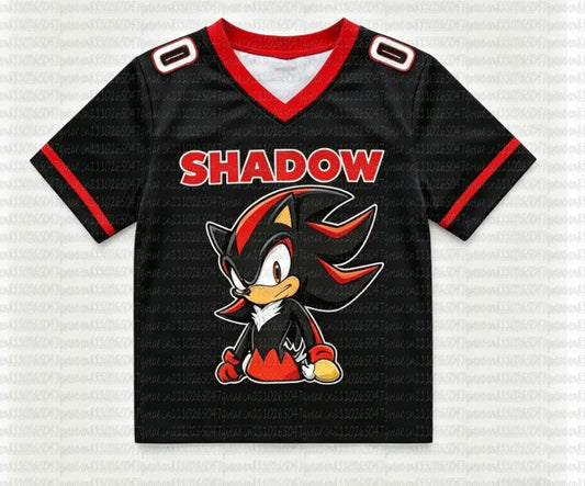 Sonic The Hedgehog: Summer Boy's Girls Casual Sports Style Sonic Print Short Sleeve V-Neck Men's Women's Casual T-shirt Tops