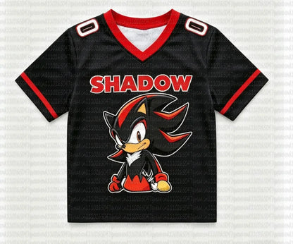 Sonic The Hedgehog: Summer Boy's Girls Casual Sports Style Sonic Print Short Sleeve V-Neck Men's Women's Casual T-shirt Tops