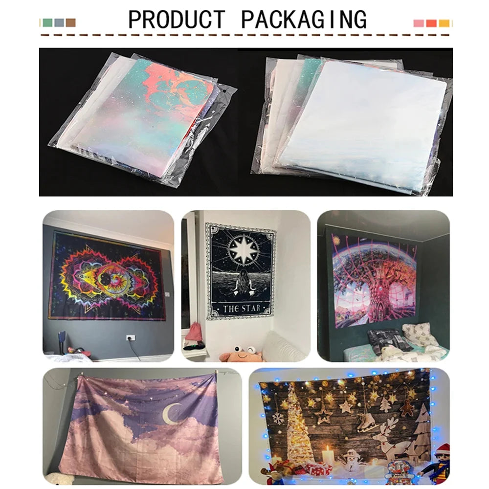 Afro Samurai:  Anime Tapestry Hippie Flower Wall Carpets Dorm Decor Cheap Hippie Wall Hanging