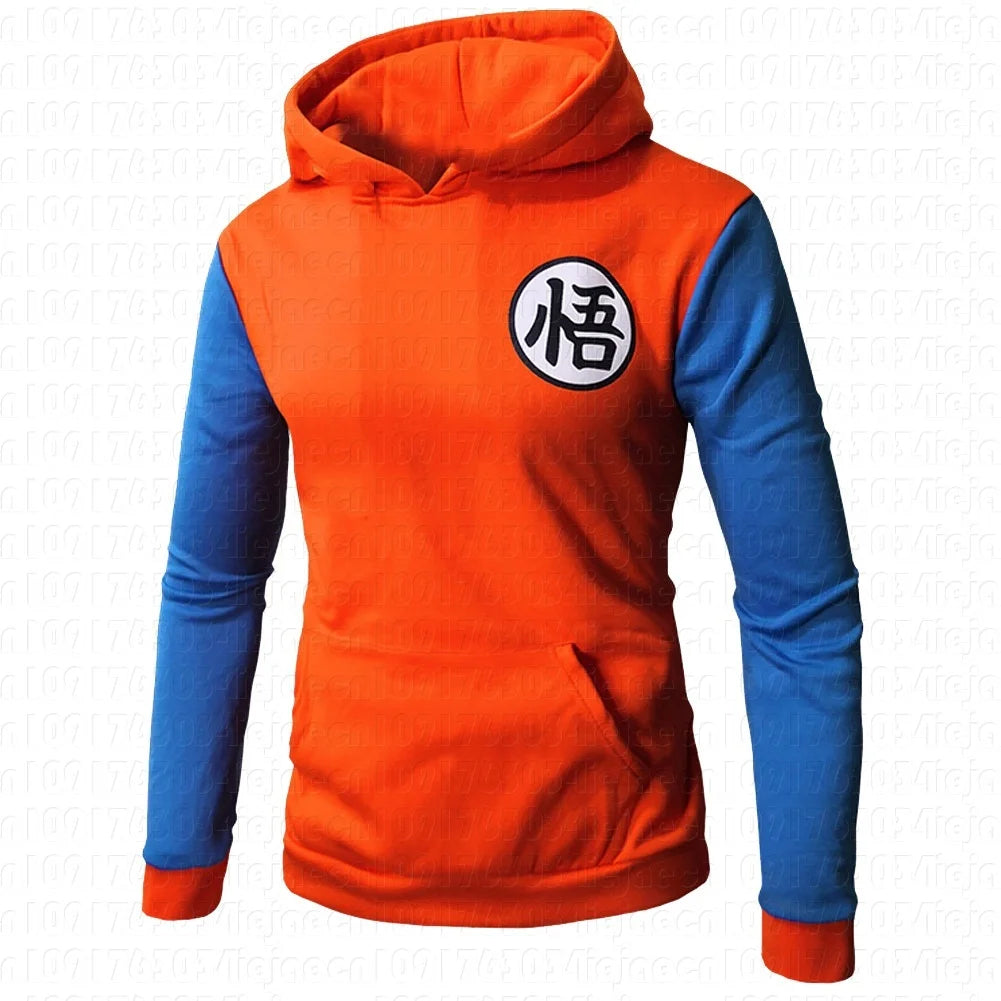 Dragon Ball:  Cosplay Costume Hoodie Sweatshirts Cardigan Son Goku Kame Symbol Casual Cartoon Hoodies Tops Streetwear