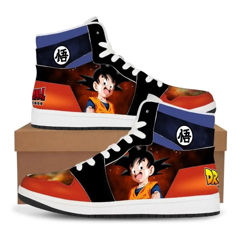 Dragon Ball Z: Super Anime Son Goku Sneakers Cartoon Printing Comfortable Flat Shoes Casual Shoes Basketball Shoes Birthday Gift