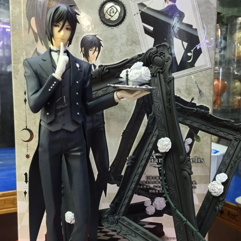 Black Butler: Ciel Phantomhive Sebastian Michaelis Anime Figure Model Statue Boys Collection Desktop Decoration Ornament Toy