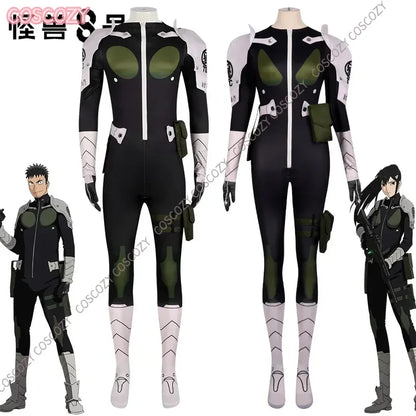 Kaiju No. 8 Kafka Hibino Mina Ashiro Cosplay Costume Wig Jumpsuit Uniform Bag Gloves Monster Sweeper Birthday Suit Props