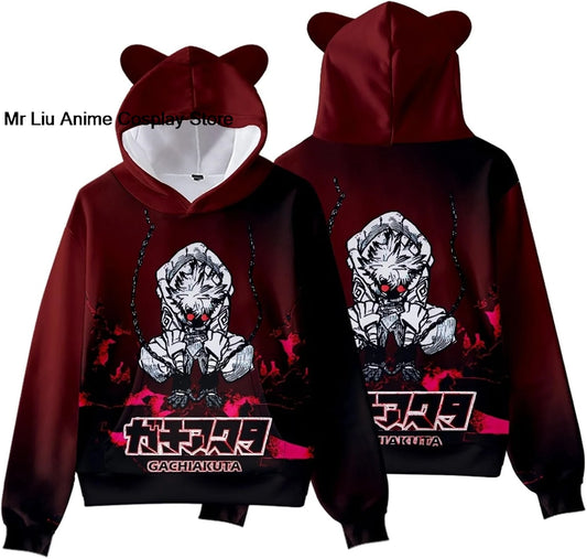 Gachiakuta: Hoodie Sweatshirt Sweater Costume Clothing Pullover Hooded with Ear Hat