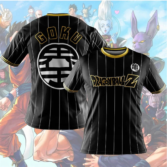 Dragon Ball: Men's 3D Printed Cartoon Tshirt Anime Z Tshirt Summer Harajuku Men Goku Clothes Super Saiya Short Sleeve T-shirt