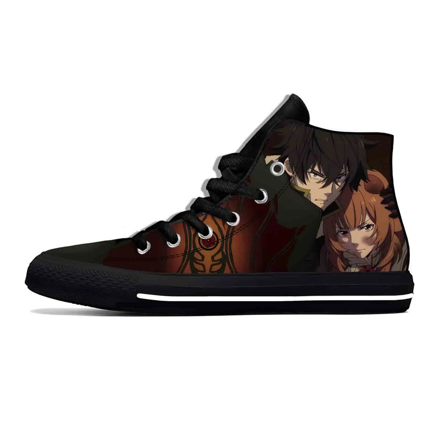 The Rising Of The Shield Hero: Raphtalia Casual Cloth Shoes High Top Lightweight Breathable 3D Print Men Women Sneakers