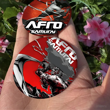 Afro Samurai: Brooches Cute Cartoon  Badge Jacket Jeans Lapel Pin Gift Accessorie