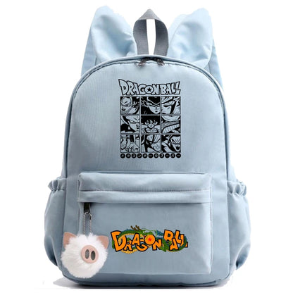 Dragon Ball: Backpack for Rucksack Rabbit Ears Casual School Bag Lunch Bag Birthday Gift Women Mochilas