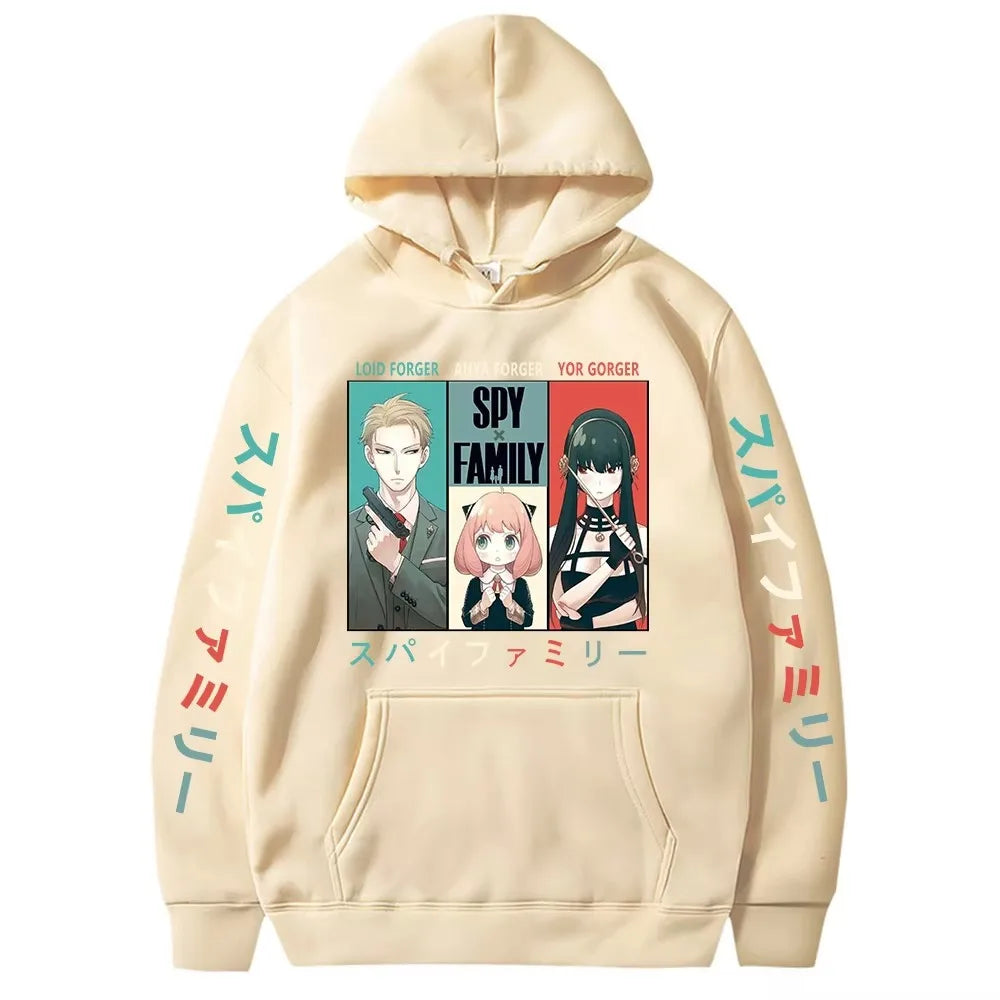 Spy x Family: Hoodie Fashion Hooded Sweatshirts Women Clothes Girls Casual Hoody Anya Forger Pullovers Anime Cartoon Print Tops