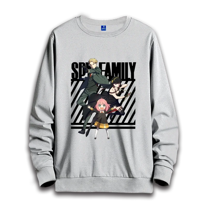 Spy x Family: anime sweatshirts  women's round neck top couple round neck hoodie couple loose casual fashion