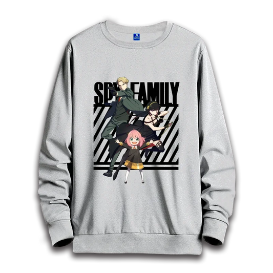 Spy x Family: anime sweatshirts  women's round neck top couple round neck hoodie couple loose casual fashion