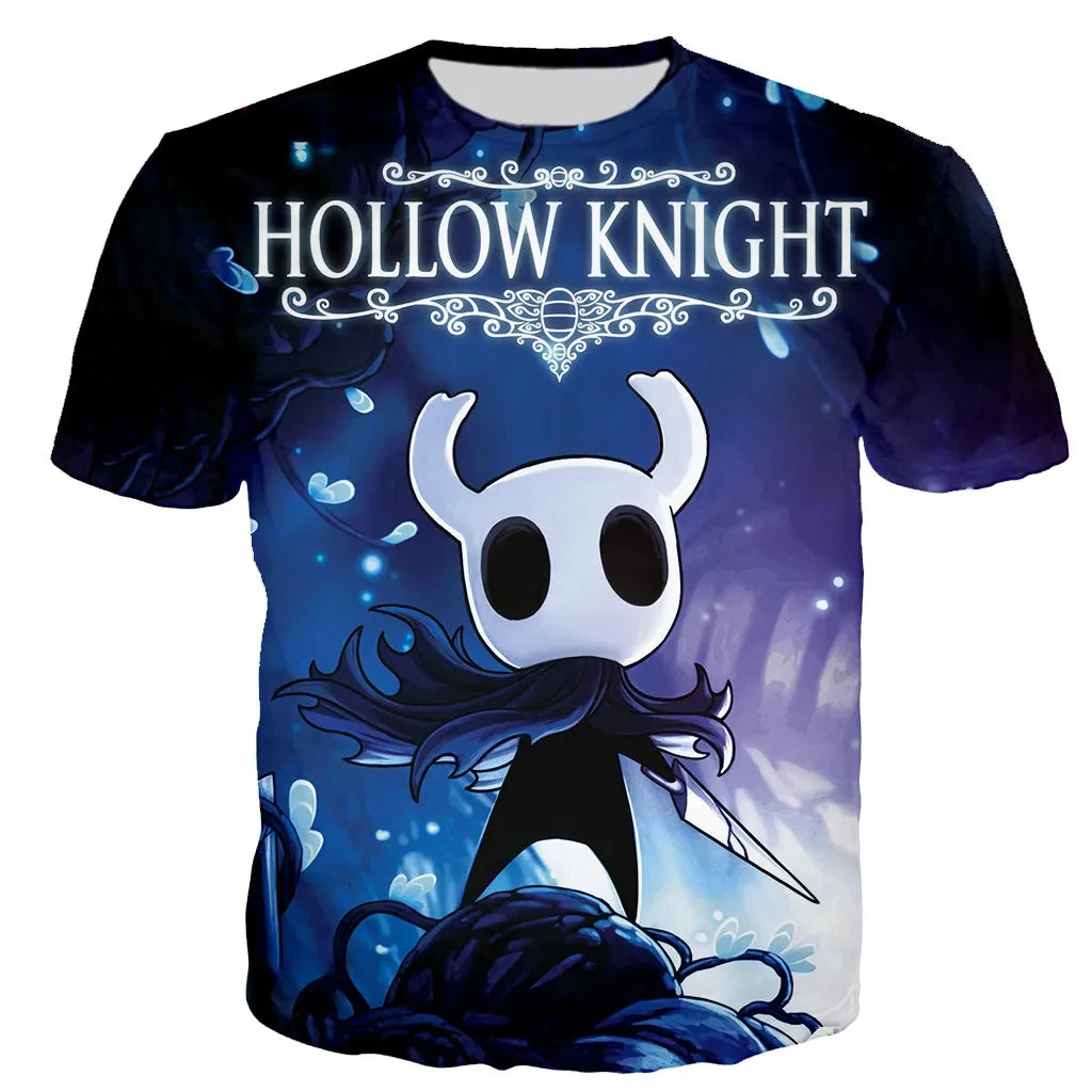 Hollow Knight: 3D Print T-Shirts Men Women Casual Streetwear Oversized Short Sleeve T Shirt Harajuku Male Tees Tops Clothing