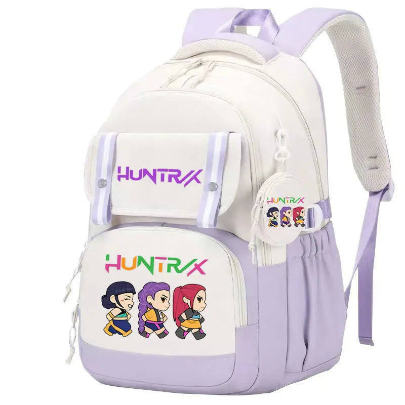 KPop Demon Hunters: Backpack Print Capacity Lightweight Daypack Schoolbag Girl Casual Travel Commute Bag
